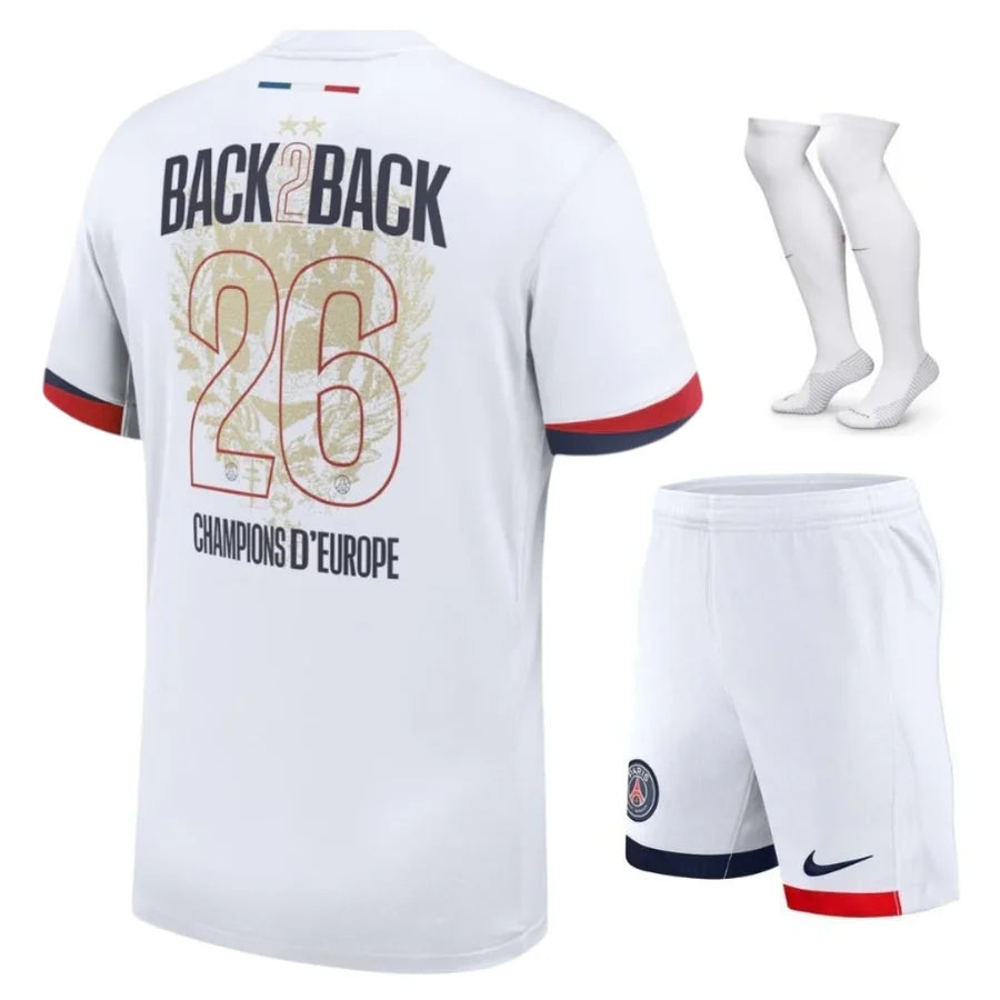 Kit ensemble football PSG Paris extérieur 2 étoiles ⭐️⭐️ 2025/26