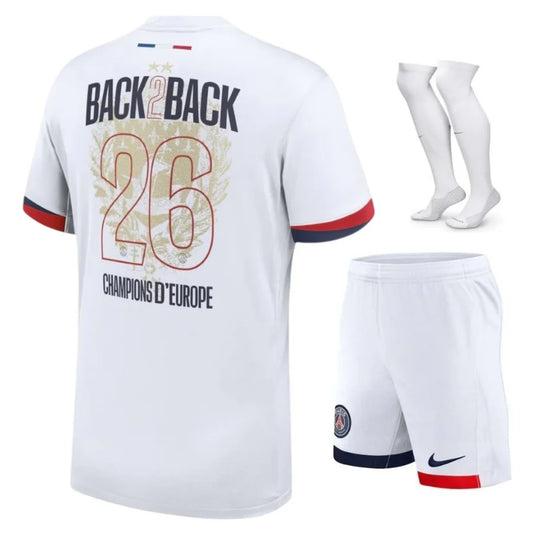 Kit ensemble football PSG Paris extérieur 2 étoiles ⭐️⭐️ 2025/26