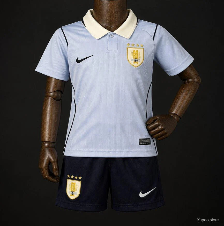 Kit ensemble football Uruguay domicile adulte/enfant 2026/27