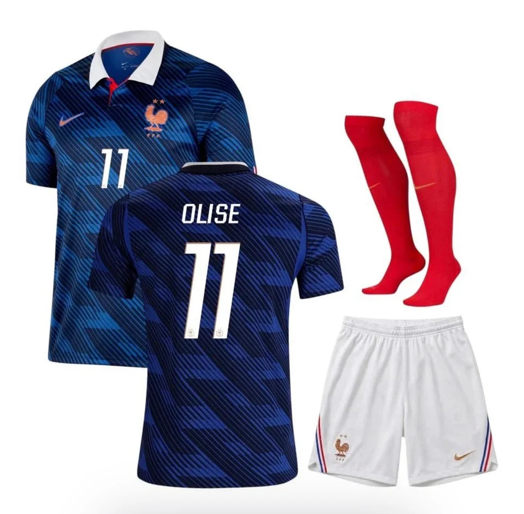 Kit ensemble football France domicile adulte/enfant 2026/27 OLISE #11
