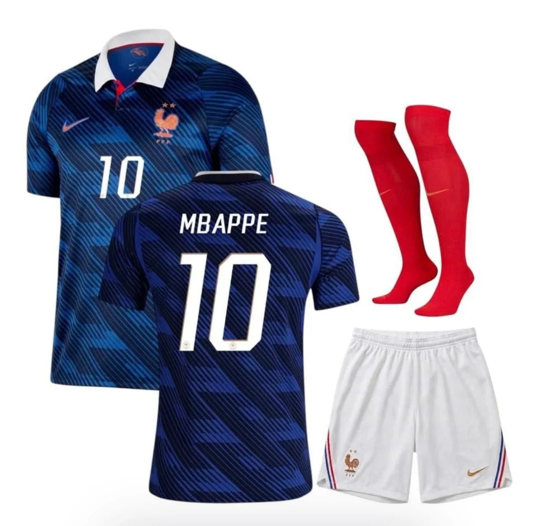 Kit ensemble football France domicile adulte/enfant 2026/27 MBAPPE #10