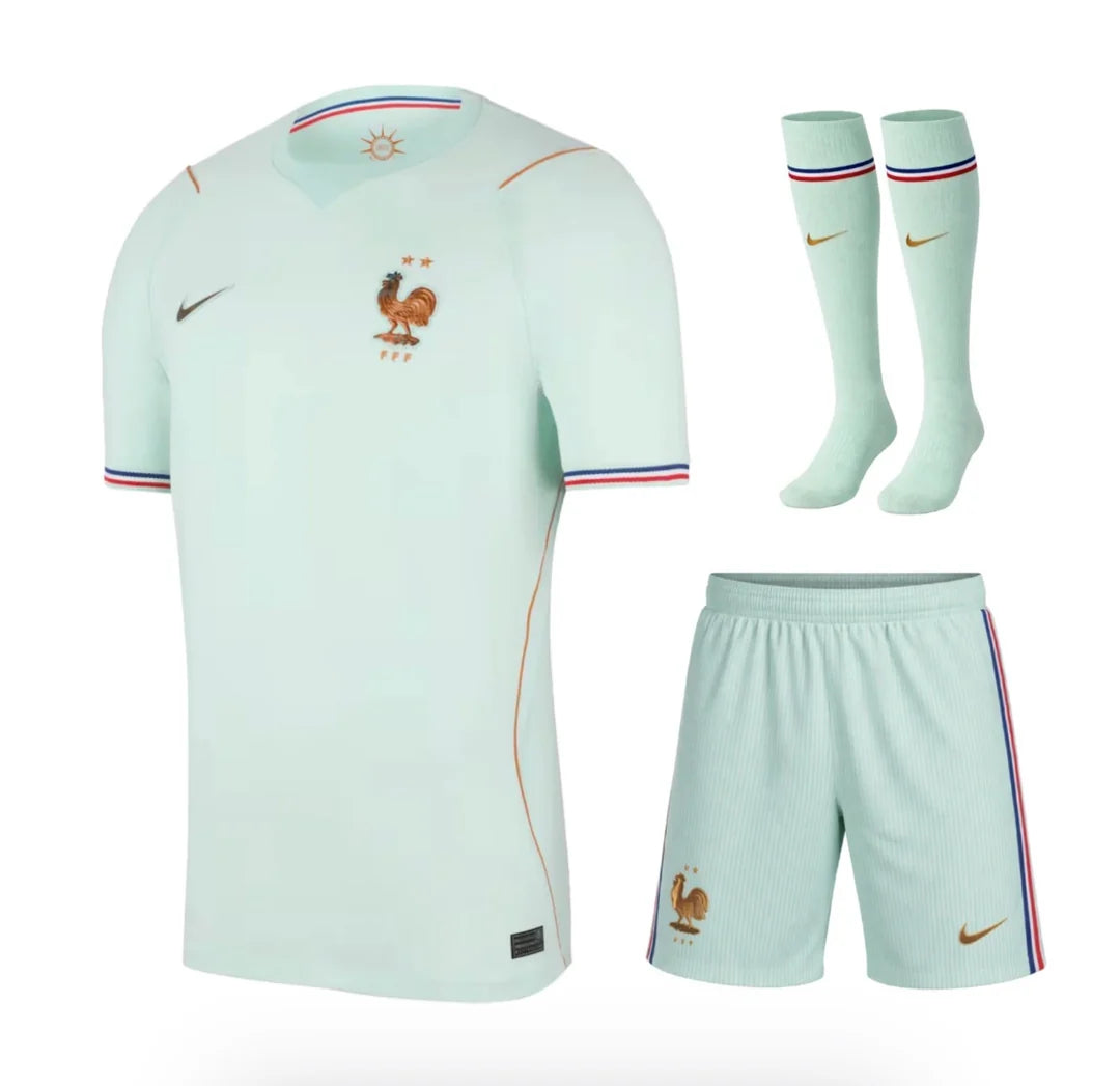 Kit ensemble football France extérieur adulte/enfant 2026/27 Coupe du monde 2026
