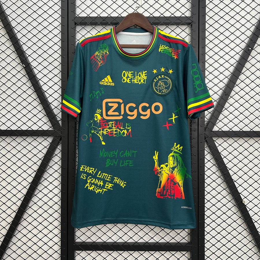 Maillot football Ajax Amsterdam Spécial Bob Marley Blanc 2025/26