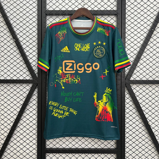 Maillot football Ajax Amsterdam Spécial Bob Marley Blanc 2025/26