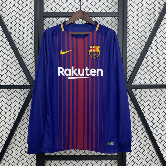 Maillot football FC Barcelone Barcelona domicile manches longues 2017/18