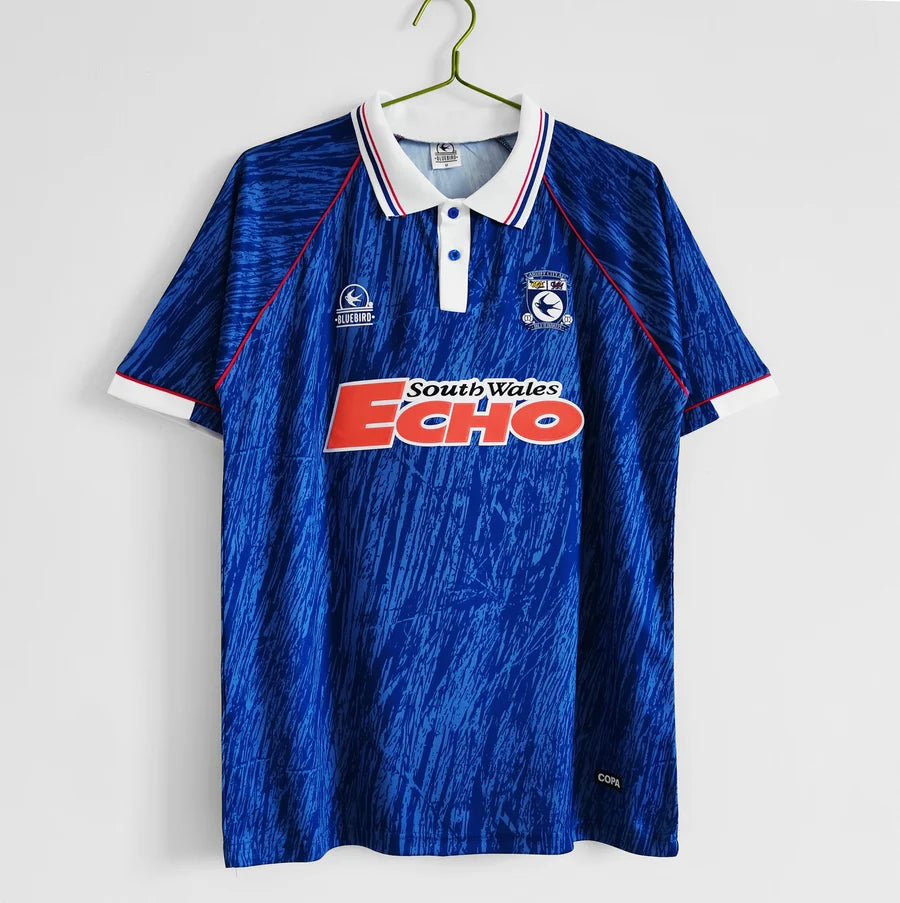 Maillot football Cardiff City domicile 1990