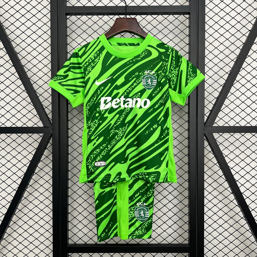 Kit ensemble football Sporting Lisbon Lisbonne Gardien Goalkeeper 2025/26