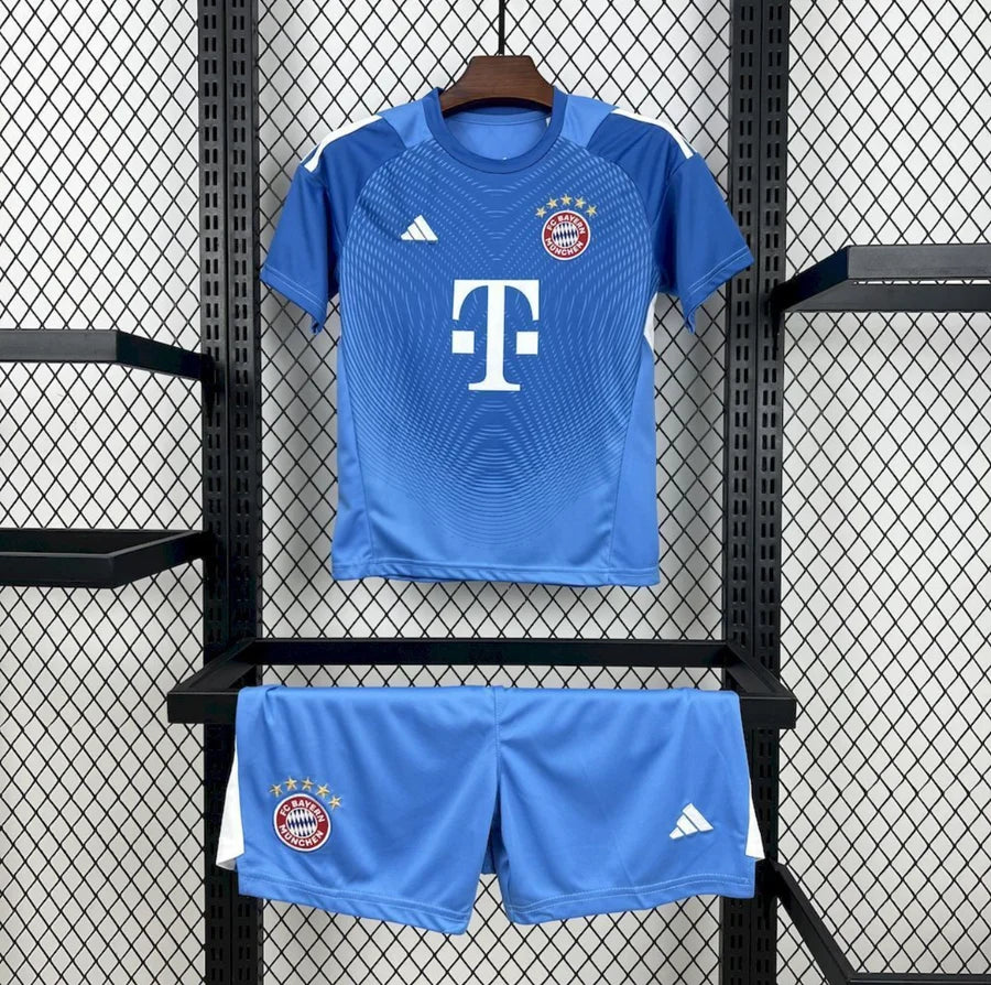 Kit ensemble football Bayern Munich Gardien Bleu 2025/26