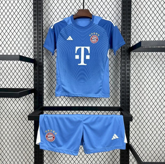 Kit ensemble football Bayern Munich Gardien Bleu 2025/26