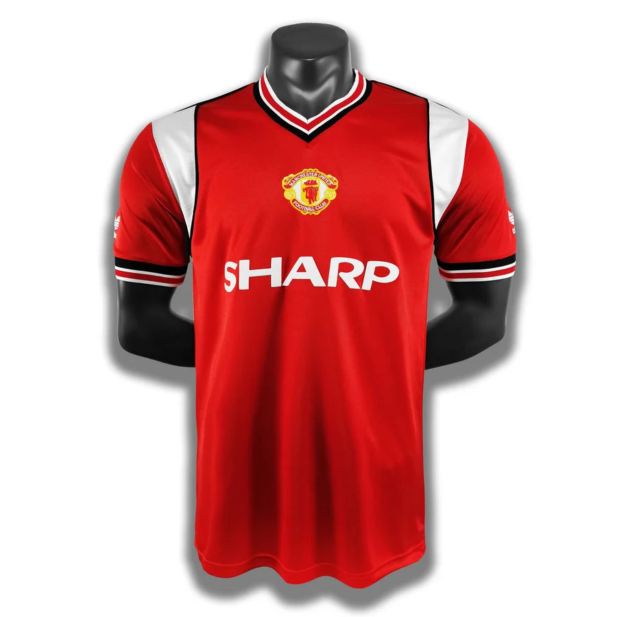 Maillot football Manchester United domicile 1985/86