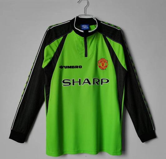 Maillot football Manchester United Gardien Goalkeeper manches longues 1998/99