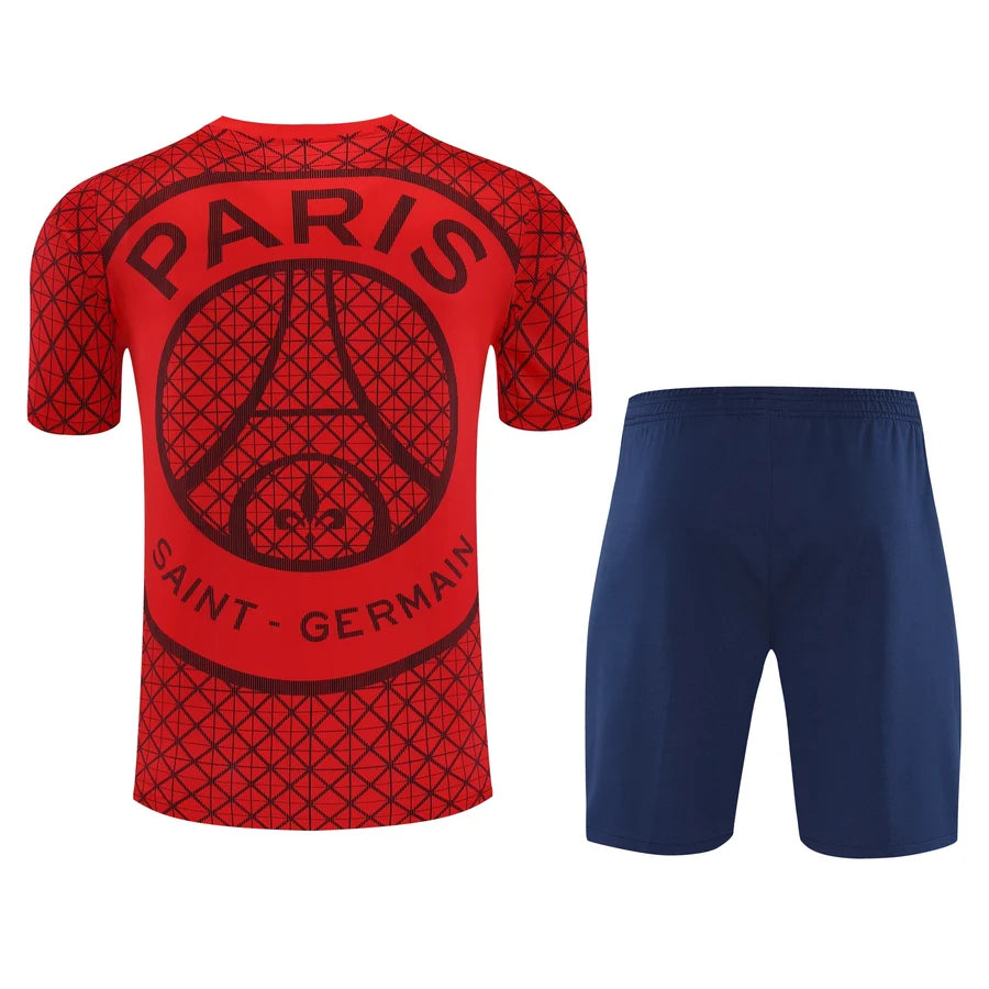 Kit ensemble football PSG Paris training rouge 2025/26