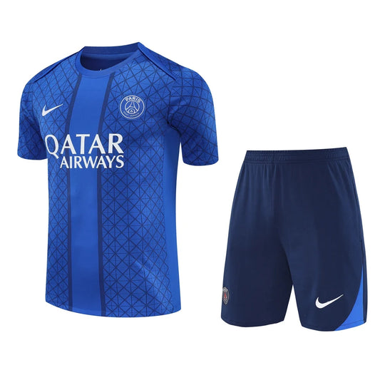 Kit ensemble football PSG Paris training bleu 2025/26