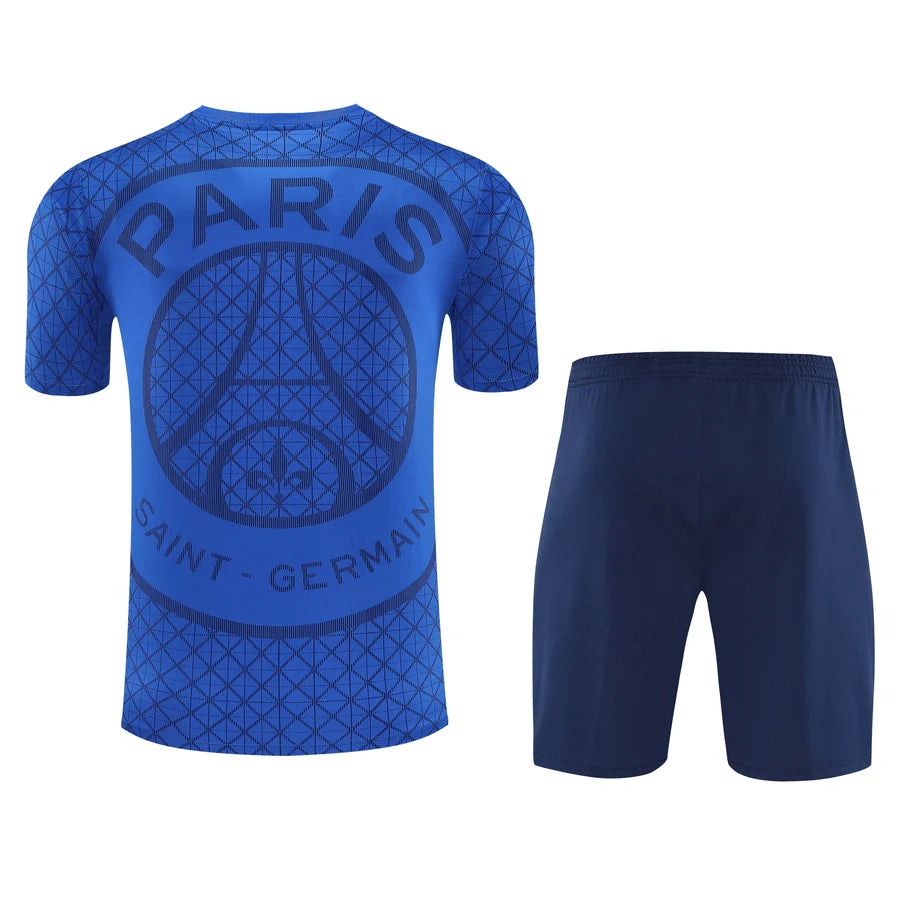 Kit ensemble football PSG Paris training bleu 2025/26