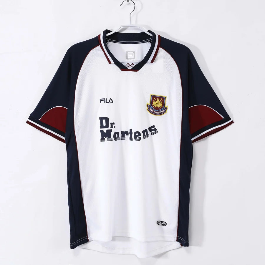 Maillot football West Ham extérieur 1990/91