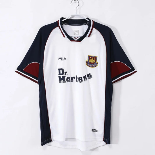Maillot football West Ham extérieur 1990/91