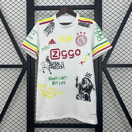 Maillot football Ajax Amsterdam Spécial Bob Marley Blanc 2025/26