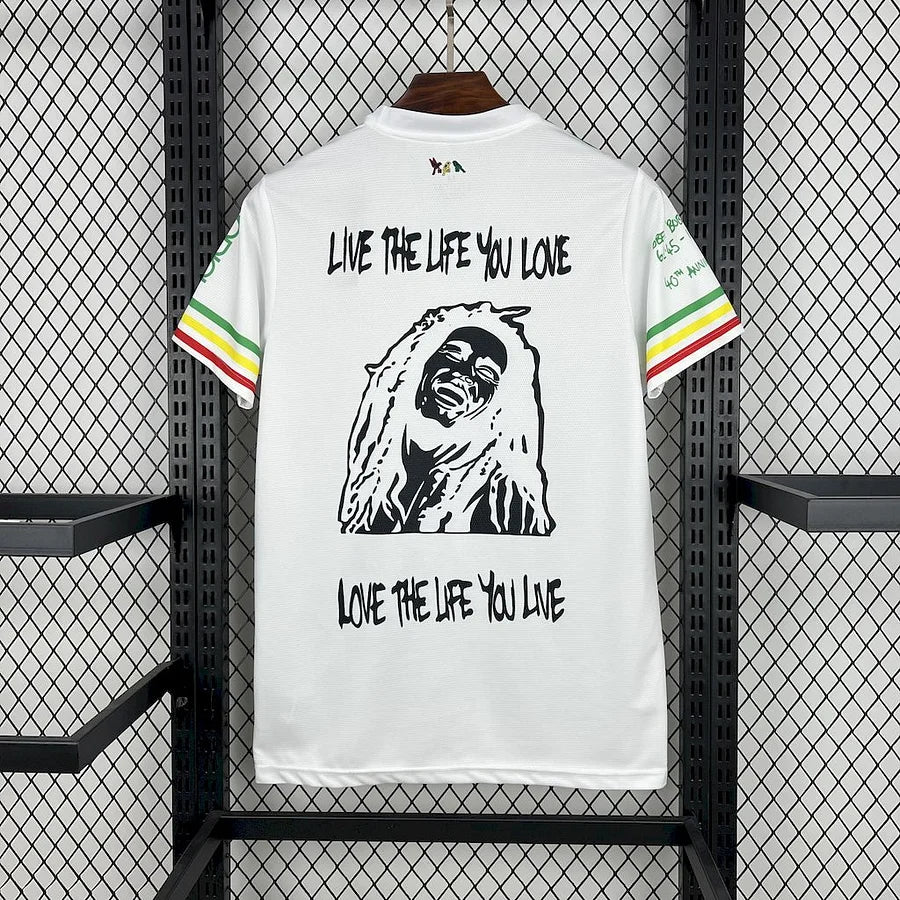 Maillot football Ajax Amsterdam Spécial Bob Marley Blanc 2025/26