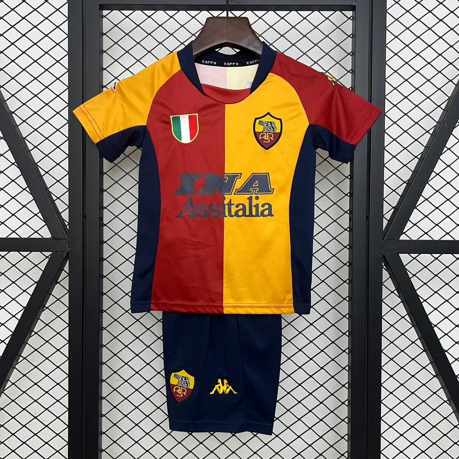 Kit ensemble football As Roma / Rome domicile 2001/02