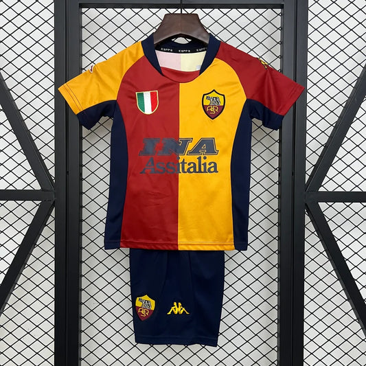 Kit ensemble football As Roma / Rome domicile 2001/02
