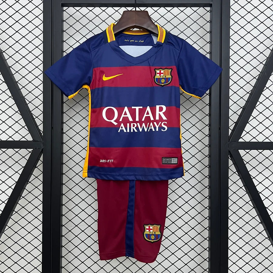 Kit enfant/adulte FC Barcelone/Barcelona domicile 2015/16