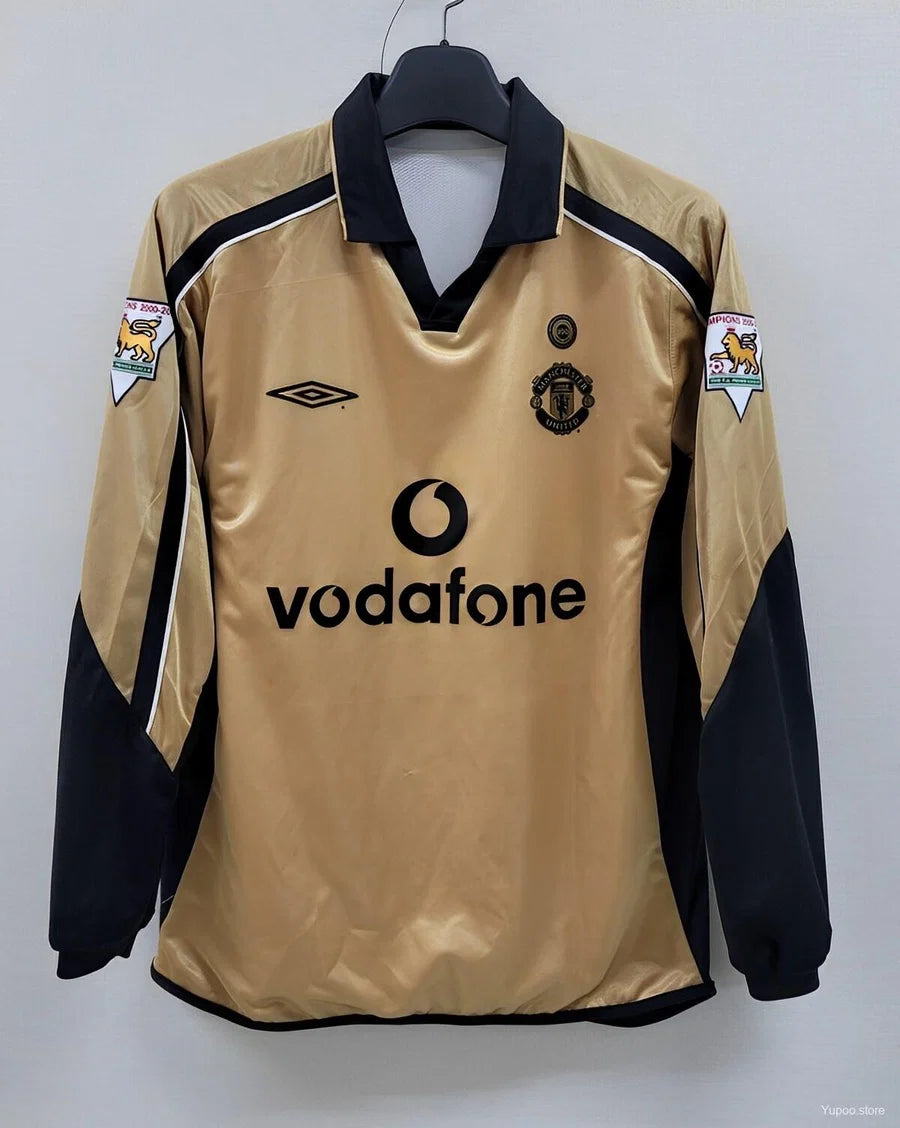Maillot football Manchester United third manches longues réversible 2001/02 BECKHAM #7