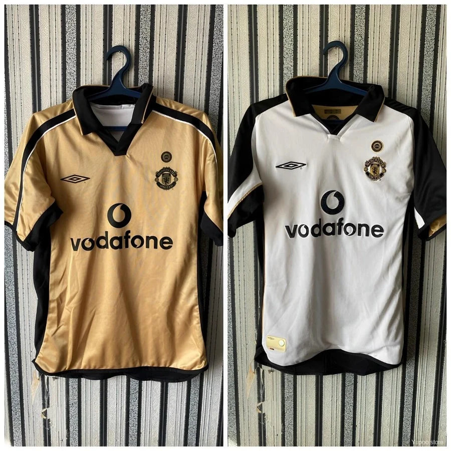 Maillot football Manchester United third réversible 2001/02