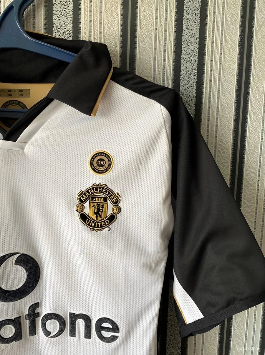 Maillot football Manchester United third réversible 2001/02
