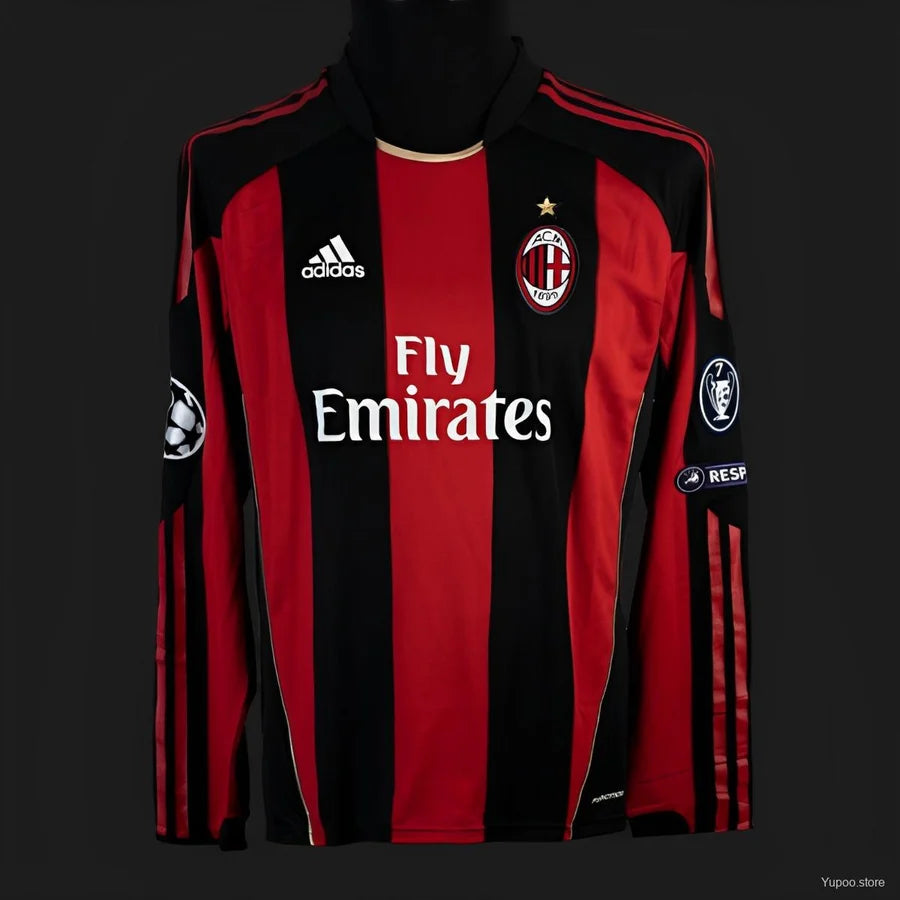 Maillot football Milan AC domicile manches longues 2010/11 NESTA #13