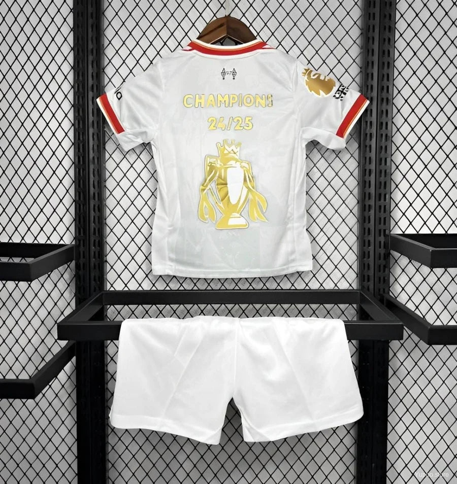 Kit ensemble football Liverpool blanc CHAMPIONS 2024/25