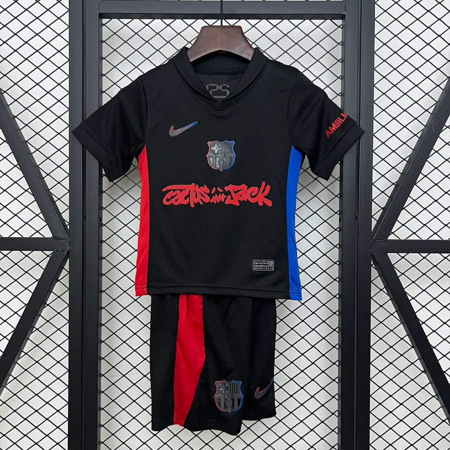Kit ensemble football FC Barcelone/Barcelona extérieur Travis Scott 2025/26