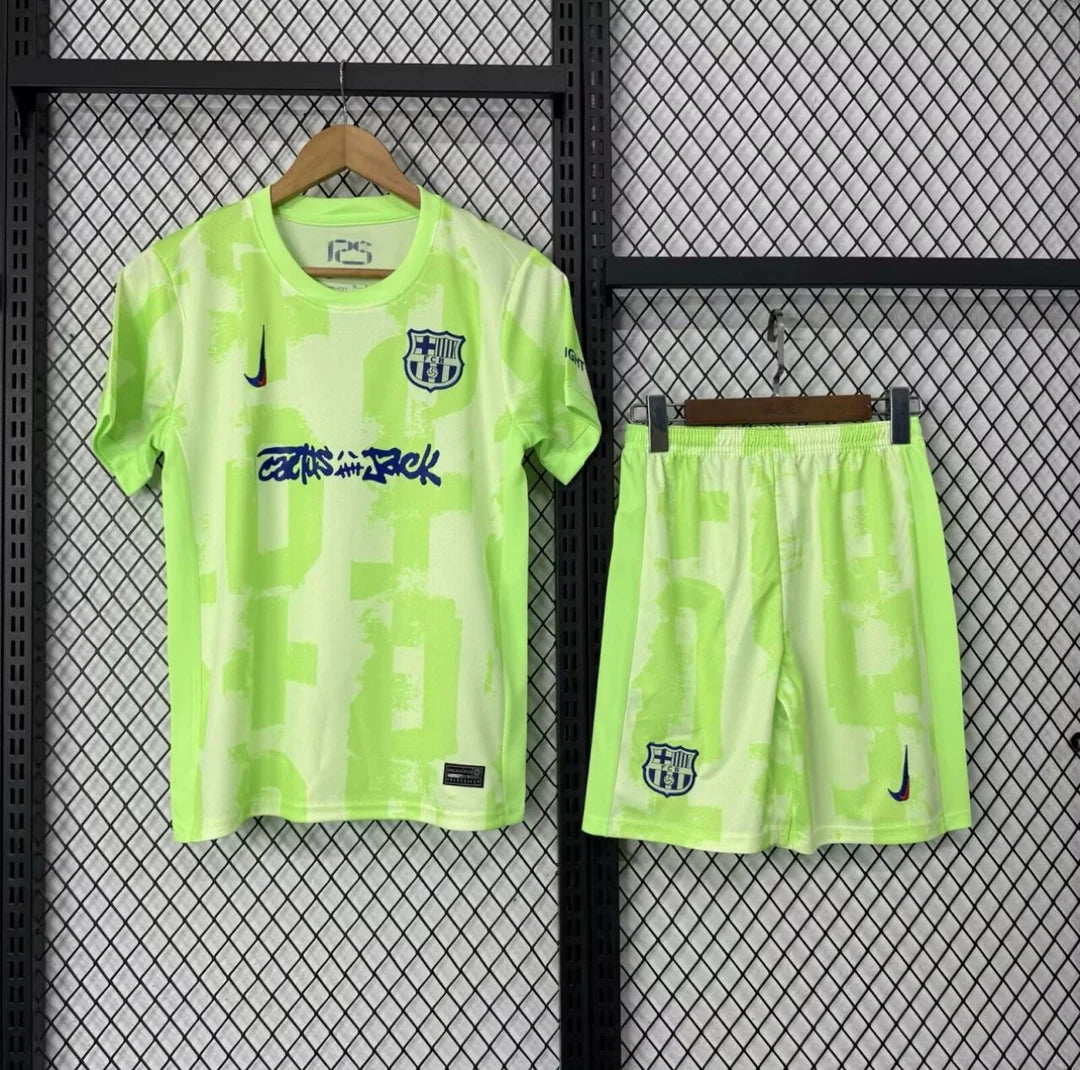 Kit ensemble football FC Barcelone/Barcelona third Travis Scott 2025/26