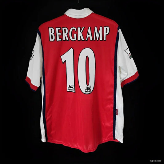 Maillot football Arsenal domicile 1999/2000 BERGKAMP #10