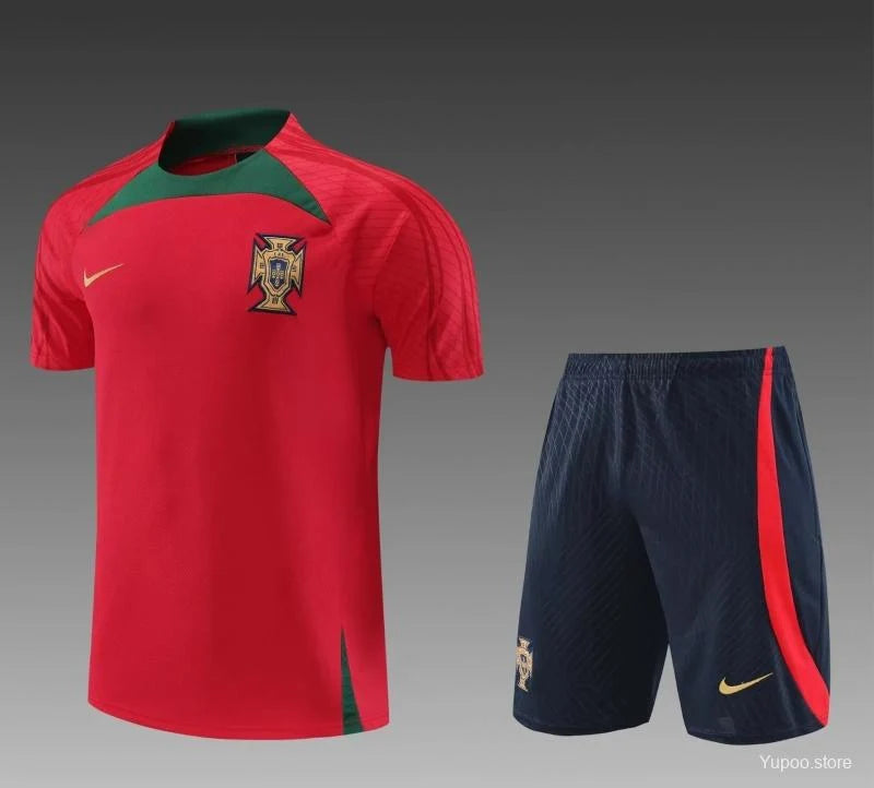 Kit Portugal training rouge/noir 2022/23
