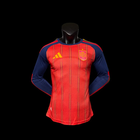 Espagne Maillot Manches Longues Domicile 26/27 – Version Player