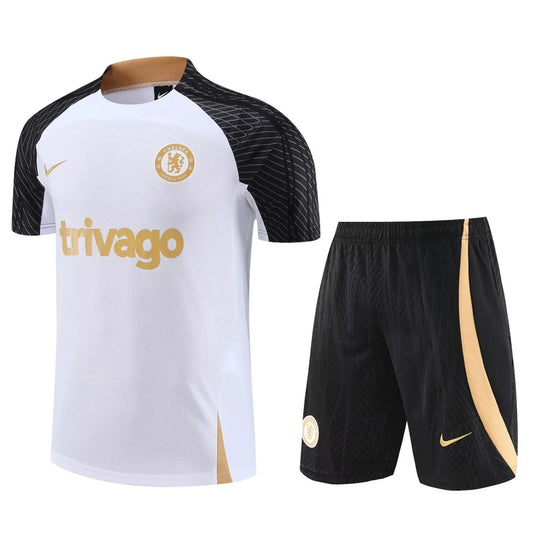 Kit Chelsea training blanc/noir 2023/24