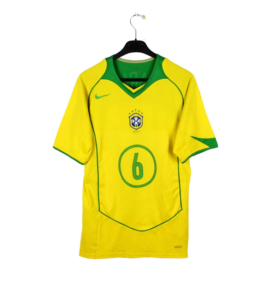 Maillot football Brésil Brazil domicile 2004/06 R. CARLOS #6