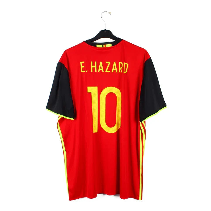 Maillot football Belgique/Belgium domicile 2016/17 E. HAZARD #10