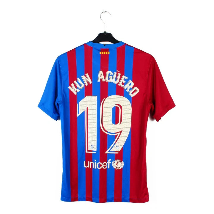Maillot football FC Barcelone Barcelona domicile 2021/22 KUN AGÜERO #