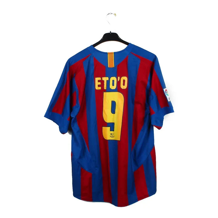 Maillot football FC Barcelone Barcelona domicile 2005/06 ETO’O #9