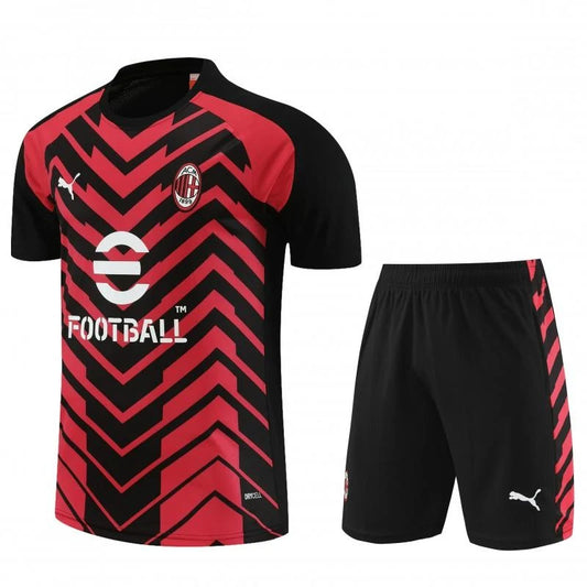 Kit Milan AC training rouge/noir 2023/24