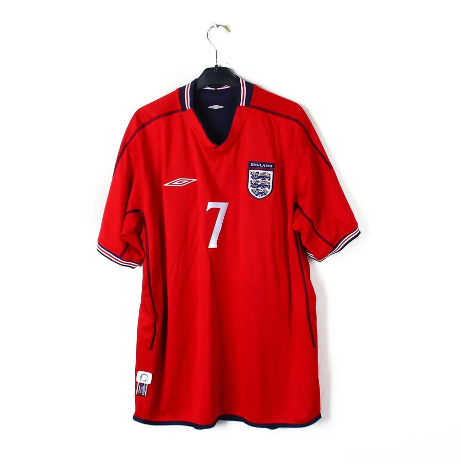 Maillot football Angleterre/England extérieur 2002/04 BECKHAM #7