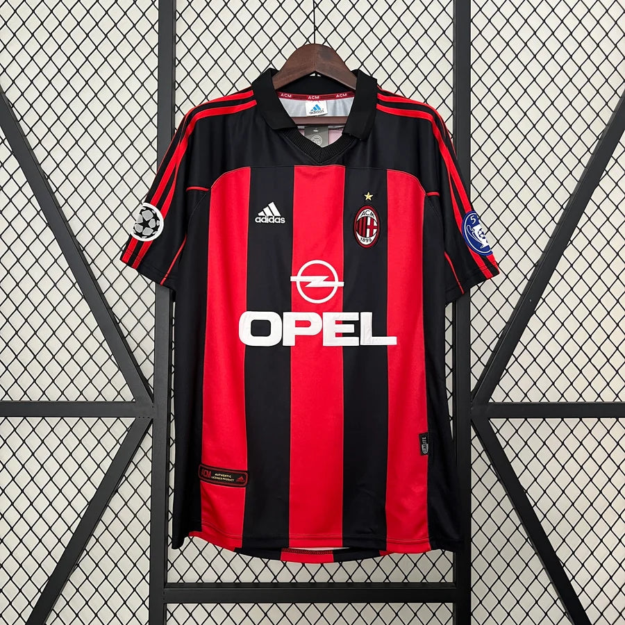 Maillot football Milan AC domicile 2000/01