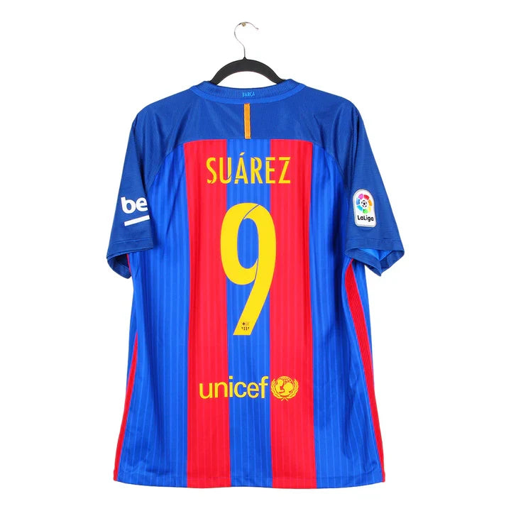 Maillot football FC Barcelone Barcelona domicile 2016/17 SUÁREZ #9