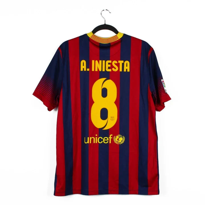 Maillot football FC Barcelone Barcelona domicile 2013/14 INIESTA #8