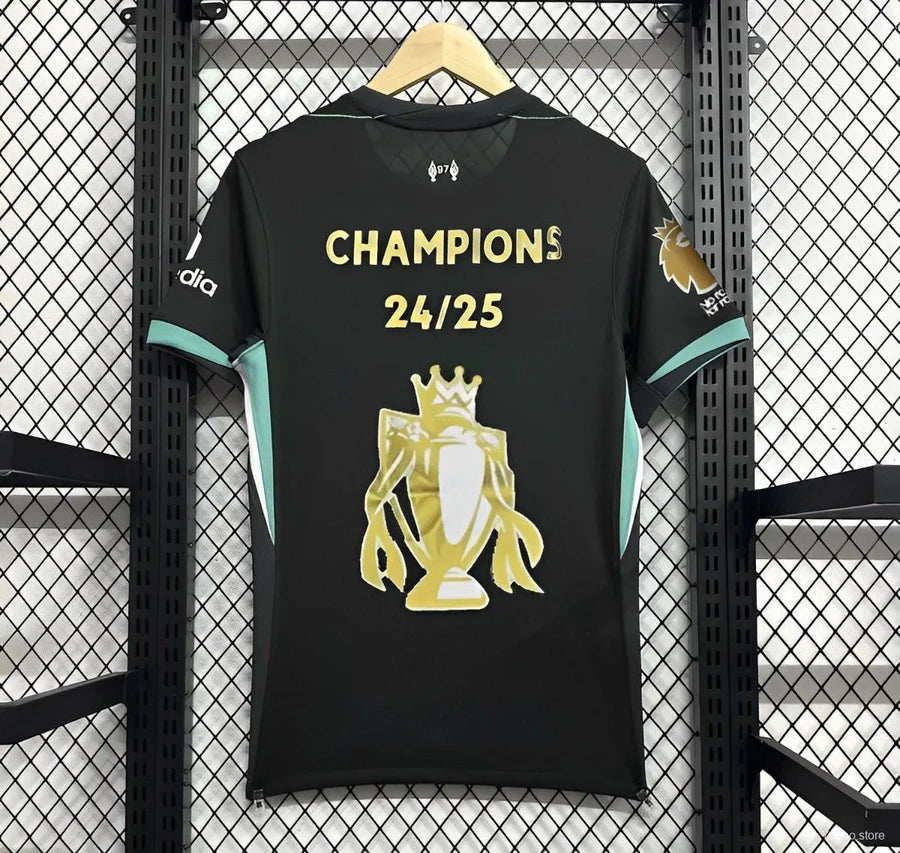 Maillot football Liverpool noir CHAMPIONS 2024/25