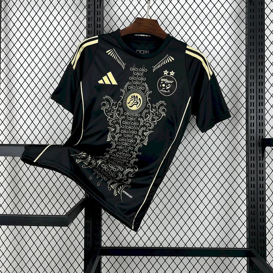 Maillot football Algérie / Algeria noir الجزائر 2025/26