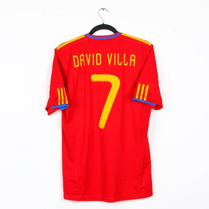Maillot football Espagne Spain domicile 2009/10 DAVID VILLA #7