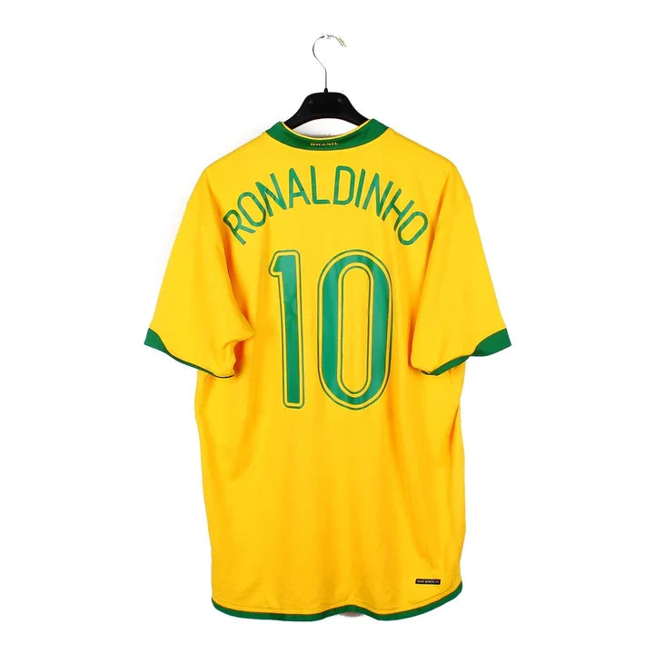 Maillot football Brésil Brazil domicile 2006/08 RONALDINHO #10