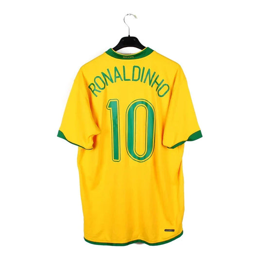 Maillot football Brésil Brazil domicile 2006/08 RONALDINHO #10